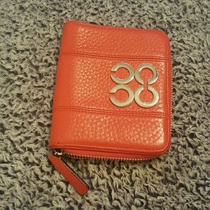 Leather coach wallet